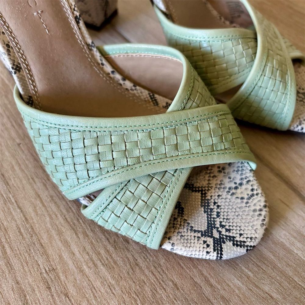 Banana Republic Women's Slingback Sandal Size 9.5 Multicolor High Heel - Picture 2 of 6